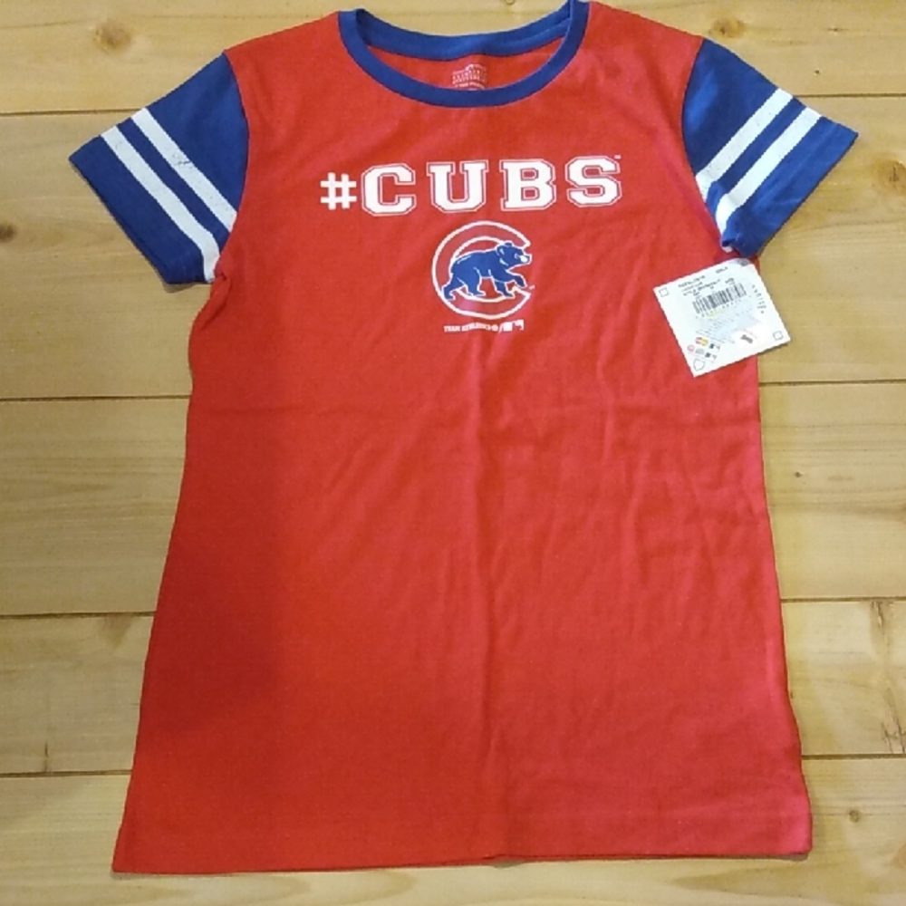 Cubs Kids Red and Blue Short Sleeve Tee